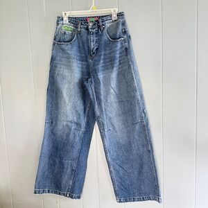 Empyre Baggy Barrel Leg Skate Jeans Sz 4 Indie Sleaze Streetwear Wide Leg Denim